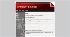 Desktop Screenshot of napier.klervi-portfolio.com
