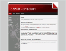 Tablet Screenshot of napier.klervi-portfolio.com